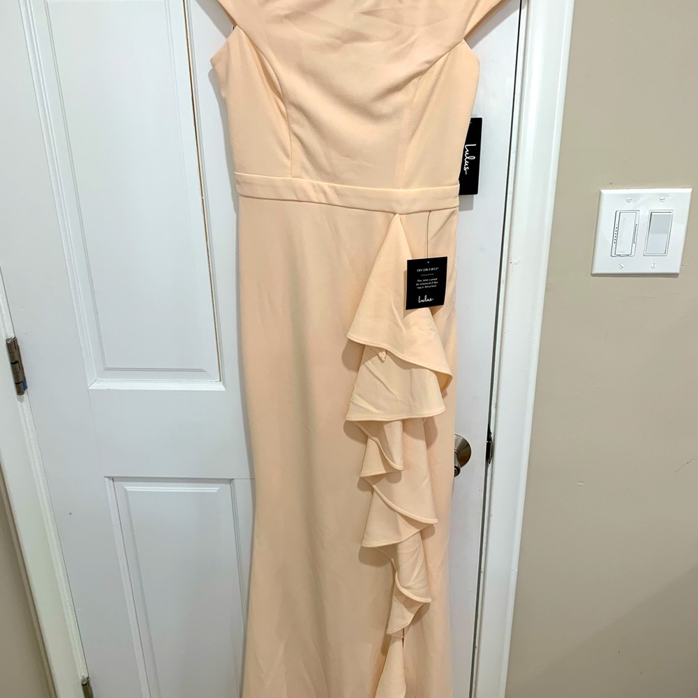 Blush evening gown